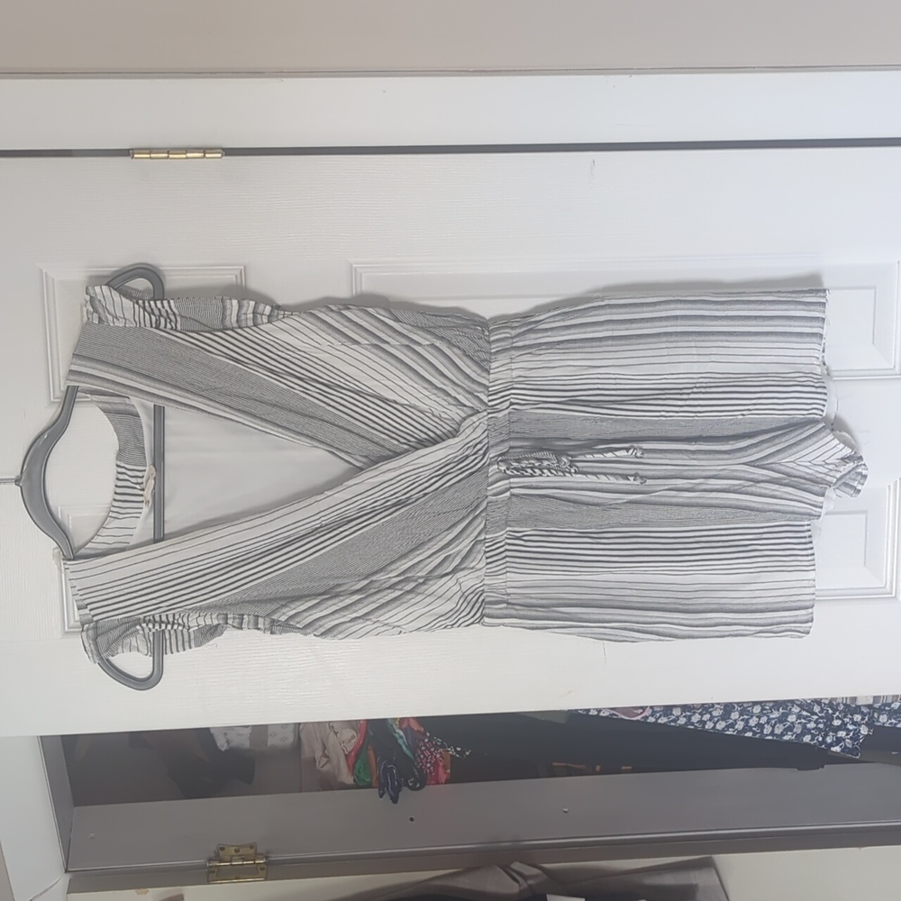 Adorable Black and White Romper